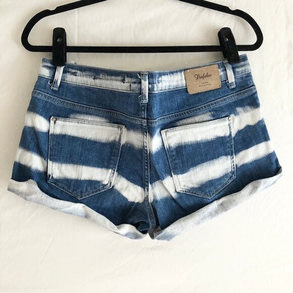 Bleach Tie Dye Denim Shorts Size 8 - Picture 2 of 6